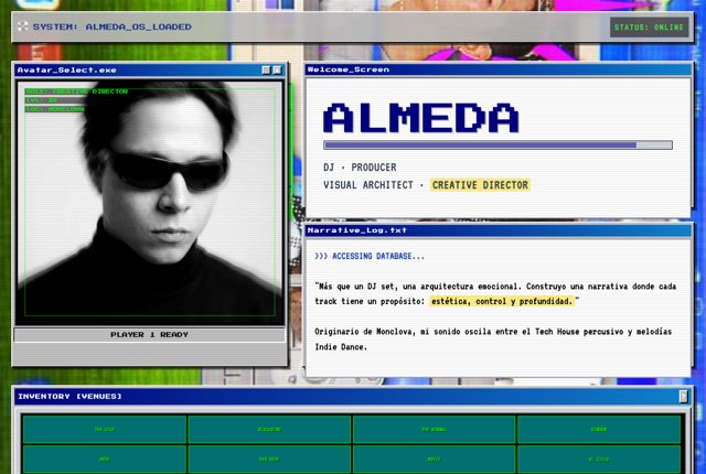 Captura de Press kit Almeda